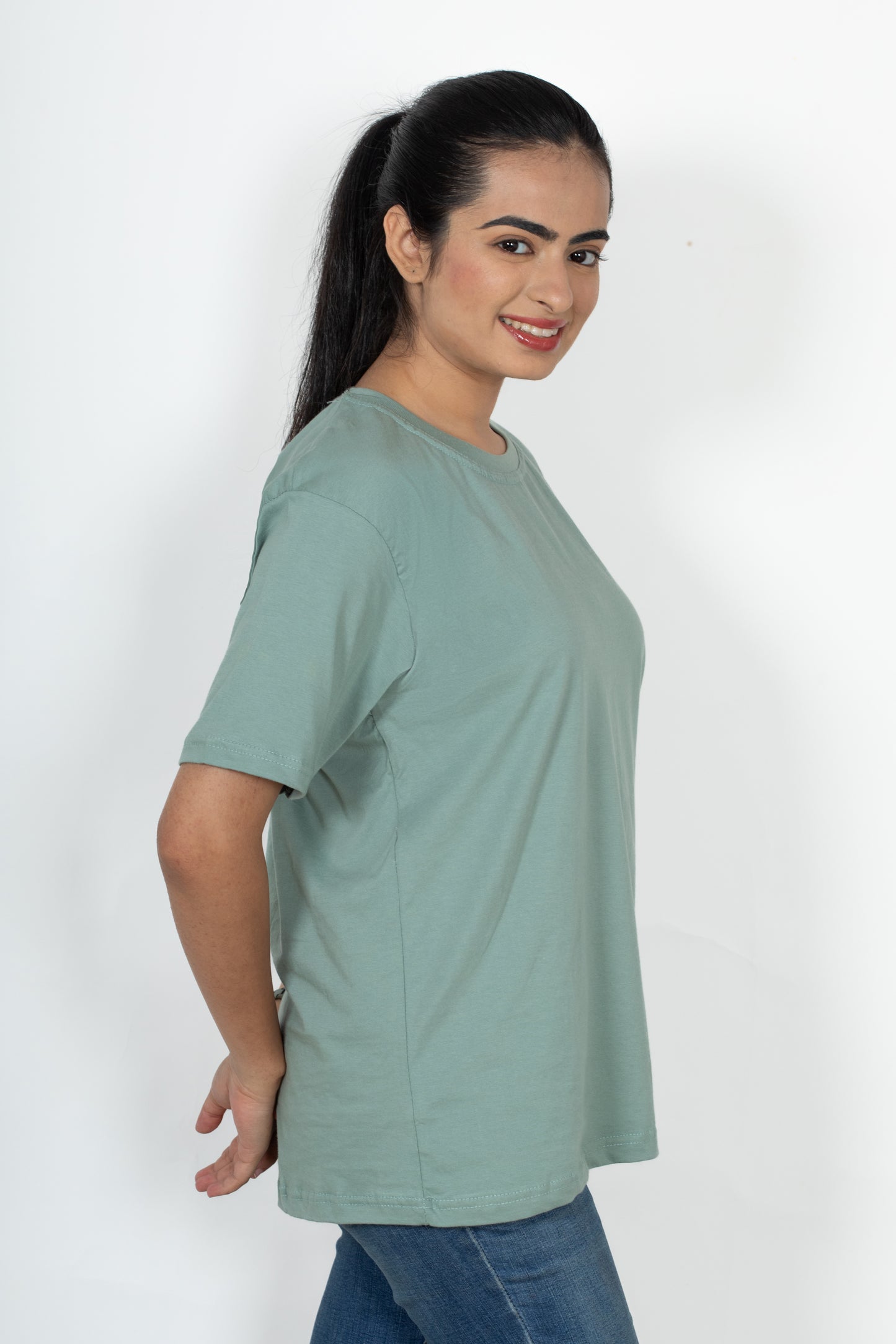 100% Cotton Round Neck T-Shirt – Short Sleeve - Rama Green