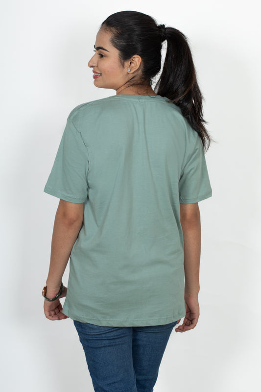 100% Cotton Round Neck T-Shirt – Short Sleeve - Rama Green