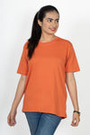 100% Cotton Round Neck T-Shirt – Short Sleeve - Orange