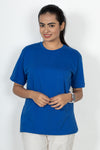 100% Cotton Round Neck T-Shirt – Short Sleeve - RoyalBlue