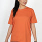 100% Cotton Round Neck T-Shirt – Short Sleeve - Orange