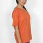 100% Cotton Round Neck T-Shirt – Short Sleeve - Orange