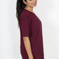 100% Cotton Round Neck T-Shirt – Short Sleeve - Maroon