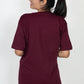 100% Cotton Round Neck T-Shirt – Short Sleeve - Maroon