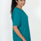 100% Cotton Round Neck T-Shirt – Short Sleeve - Teal