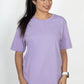 100% Cotton Round Neck T-Shirt – Short Sleeve - Lavender