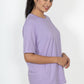 100% Cotton Round Neck T-Shirt – Short Sleeve - Lavender