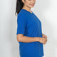 100% Cotton Round Neck T-Shirt – Short Sleeve - RoyalBlue