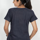 100% Cotton Round Neck Tee - Women's Half Sleeve Casual Printed T-Shirt - Charcol Grey